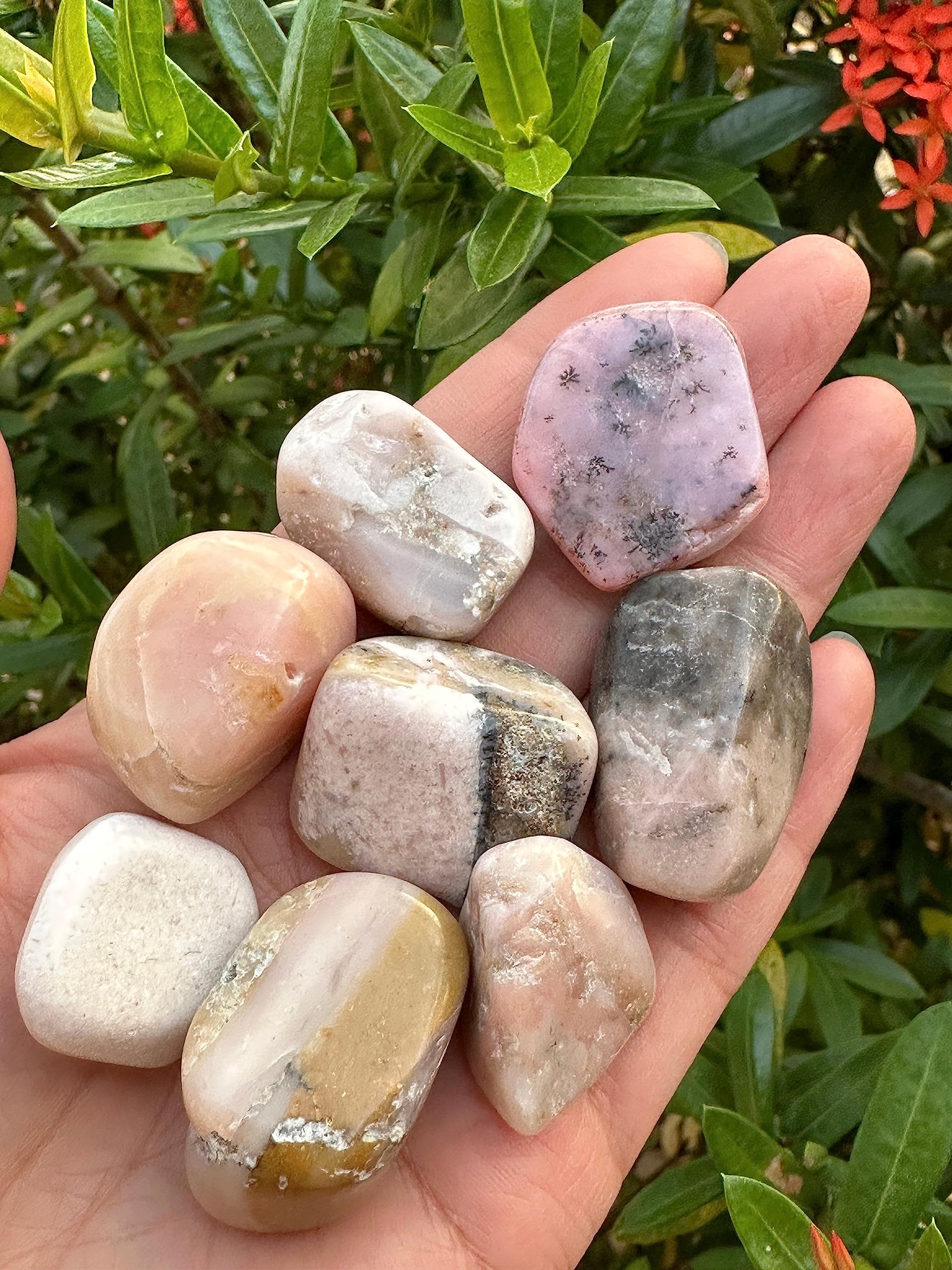 GAF TREASURES pink opal natural variation in color and size