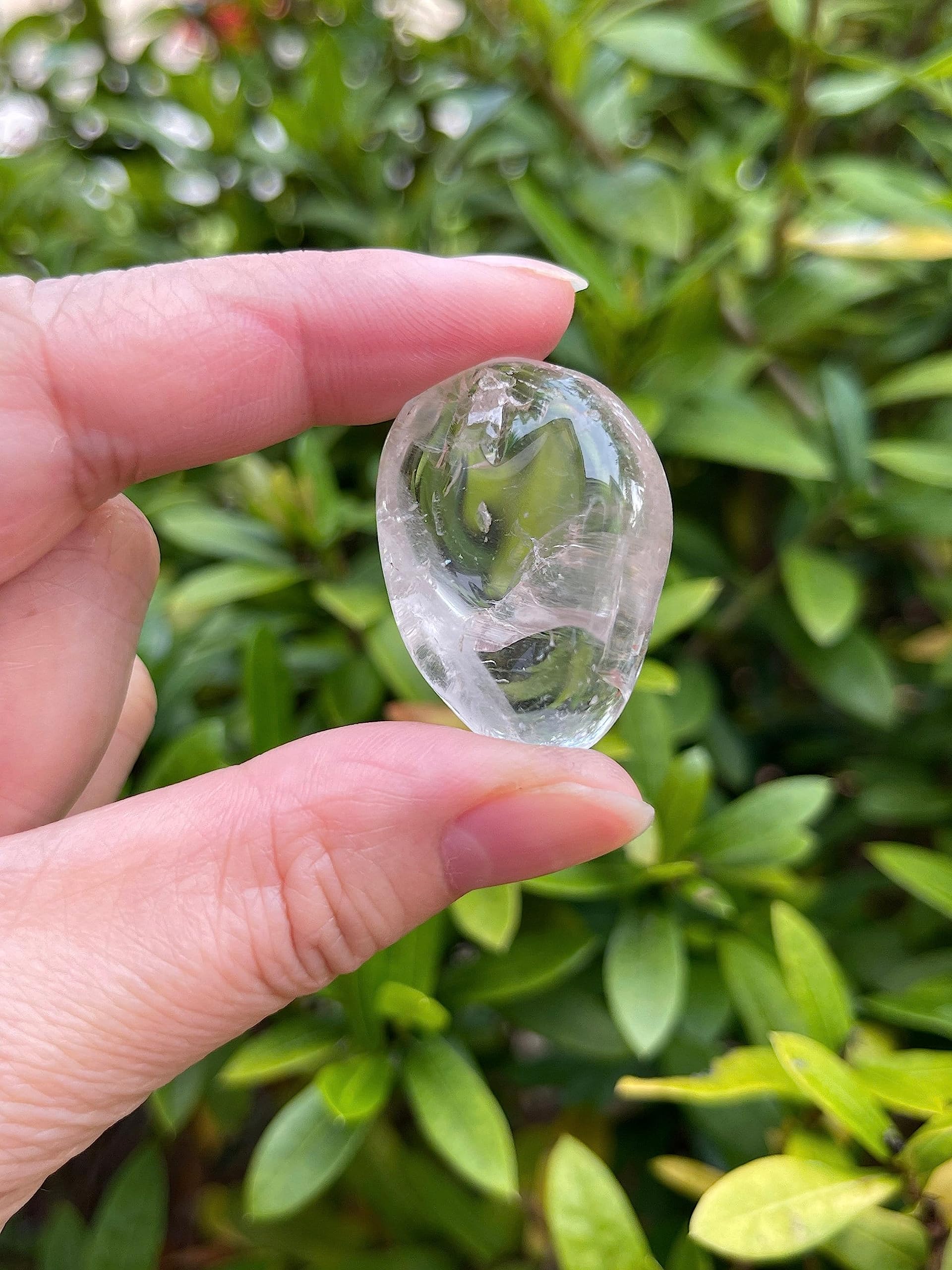 GAF TREASURES pocket-size clear quartz stones – carry for focus and calm.