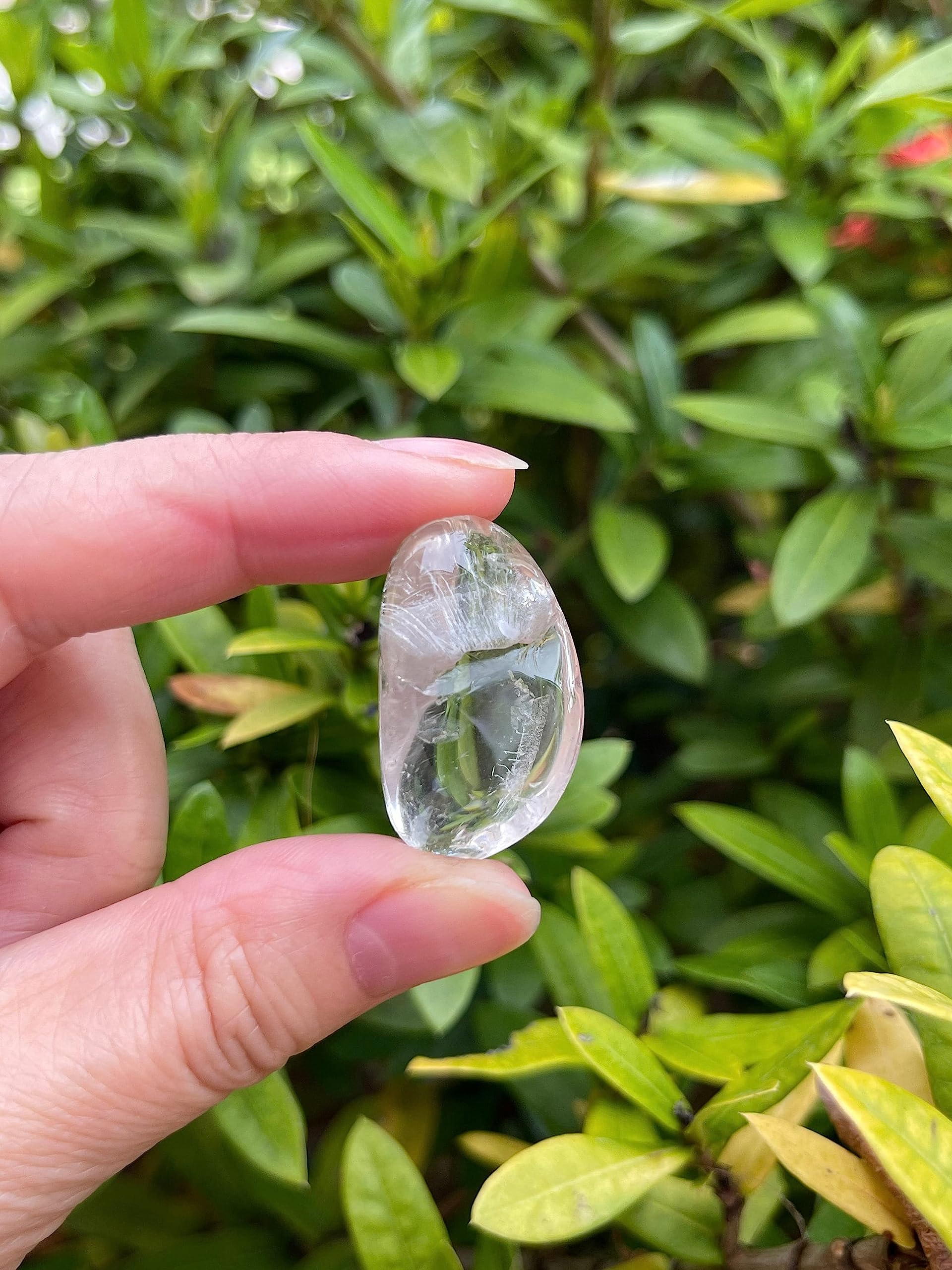 GAF TREASURES polished clear quartz gemstones 0.75–1.25 inch – luminous pocket-friendly pieces.