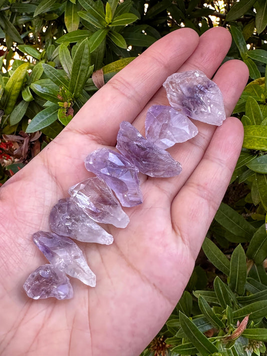 GAF TREASURES raw amethyst bulk pack image emphasizing variety of shapes