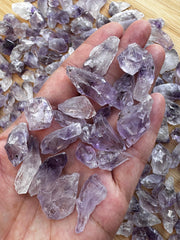 GAF TREASURES raw amethyst points Brazilian origin, vibrant purple hues