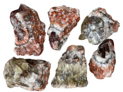 GAF Treasures red-brown calcite rough 5-6 inch stone for display and energy focus.
