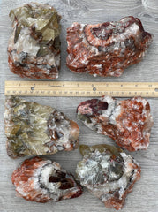 GAF Treasures raw calcite stone close-up texture for crafting.