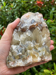 GAF Treasures red-brown calcite rough piece for Reiki and meditation.