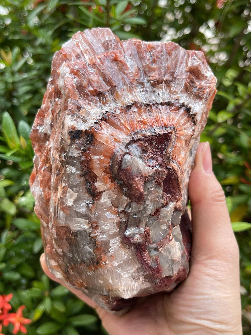 GAF Treasures natural calcite rock for display and energy rituals.