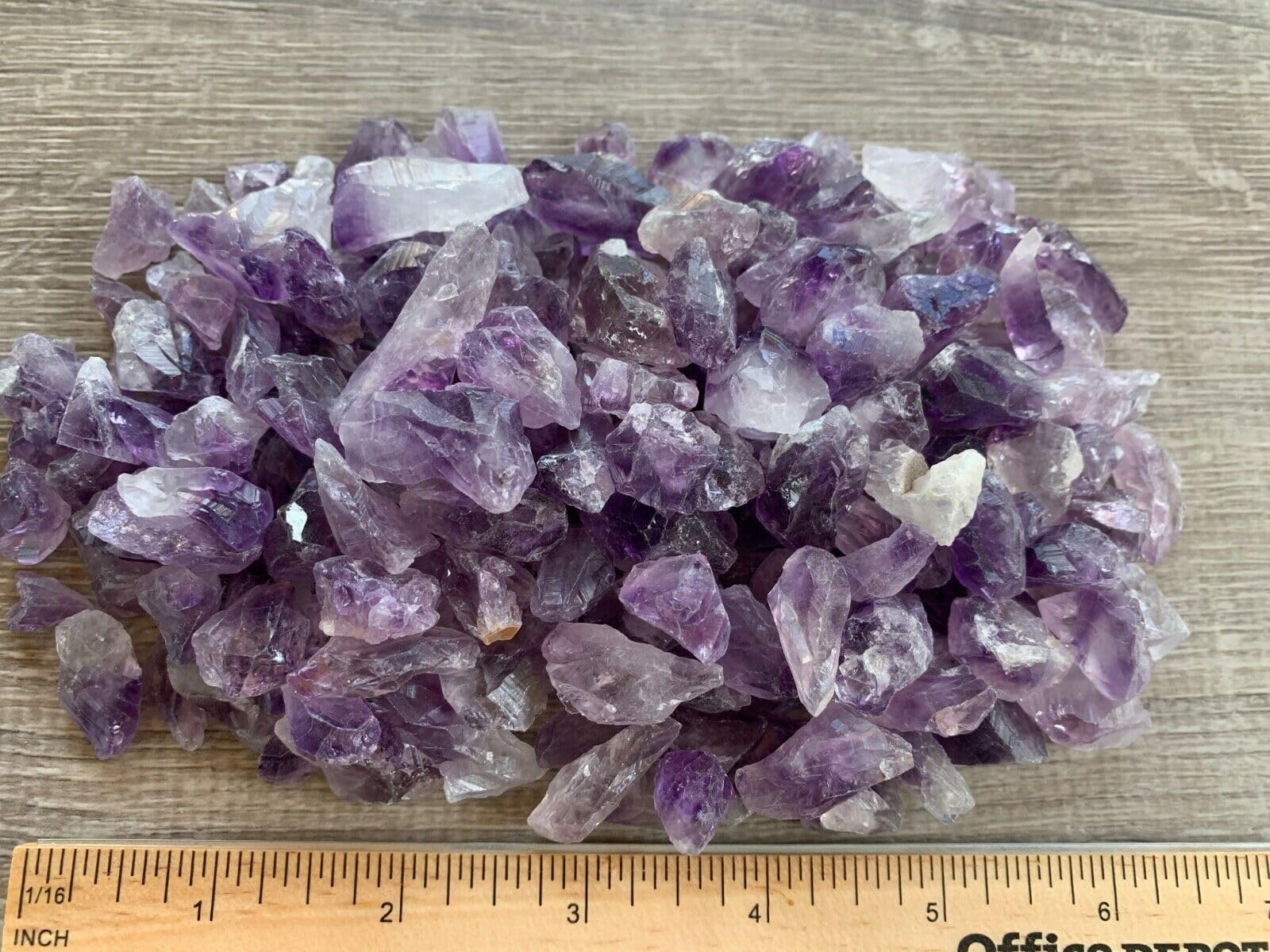 GAF TREASURES rough amethyst points perfect for crystal grids and therapy setups