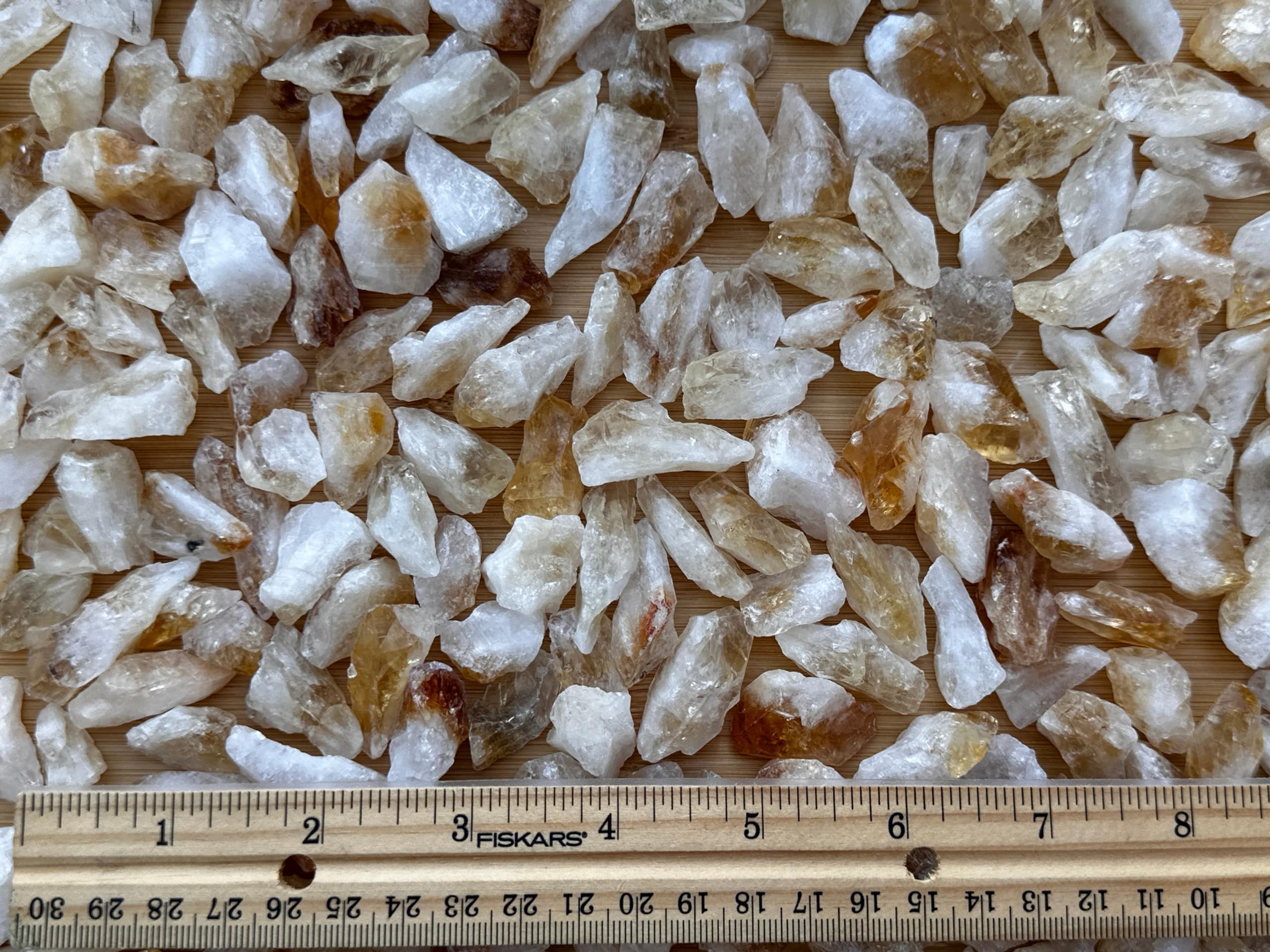 GAF TREASURES rough citrine point Brazilian raw crystal for versatile use.
