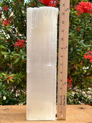 GAF TREASURES selenite log fireplace decor — decorative accent, not for burning.