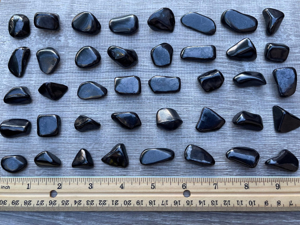 GAF TREASURES Shungite stones per pound with natural variation in color.