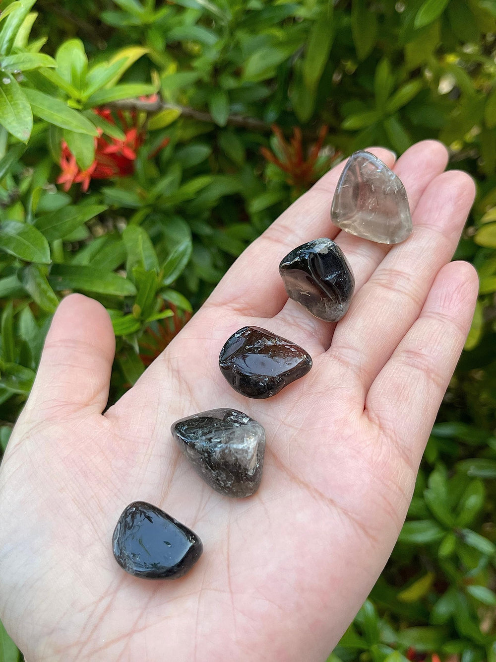 GAF Treasures smoky quartz pocket stones for daily carry.