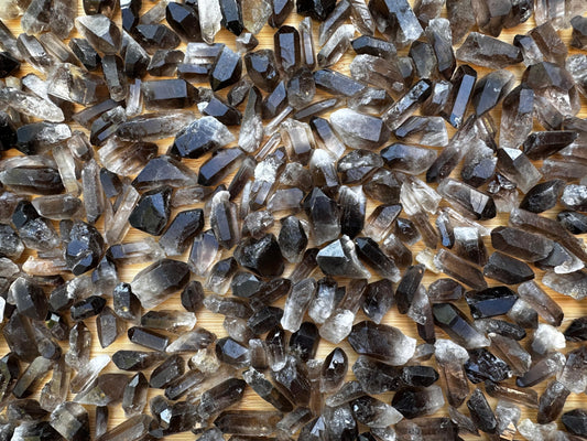 GAF TREASURES Smoky Quartz Point rough 0.75-1.5 inches in natural tones, ideal for grounding rituals