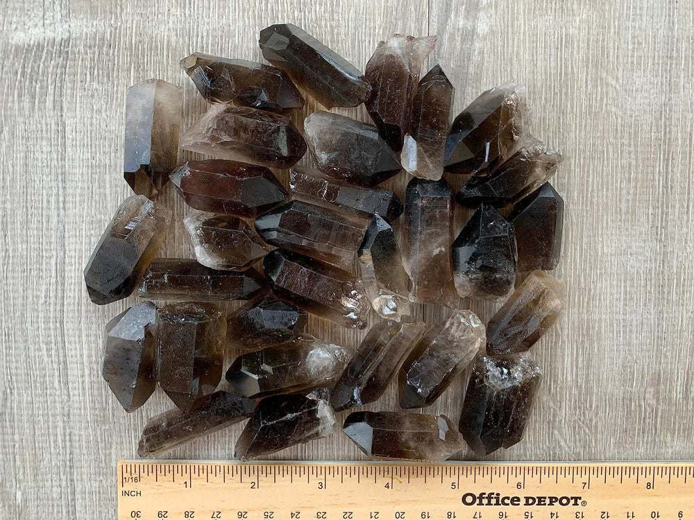 GAF TREASURES smoky quartz point stones per pound helps batch planning.