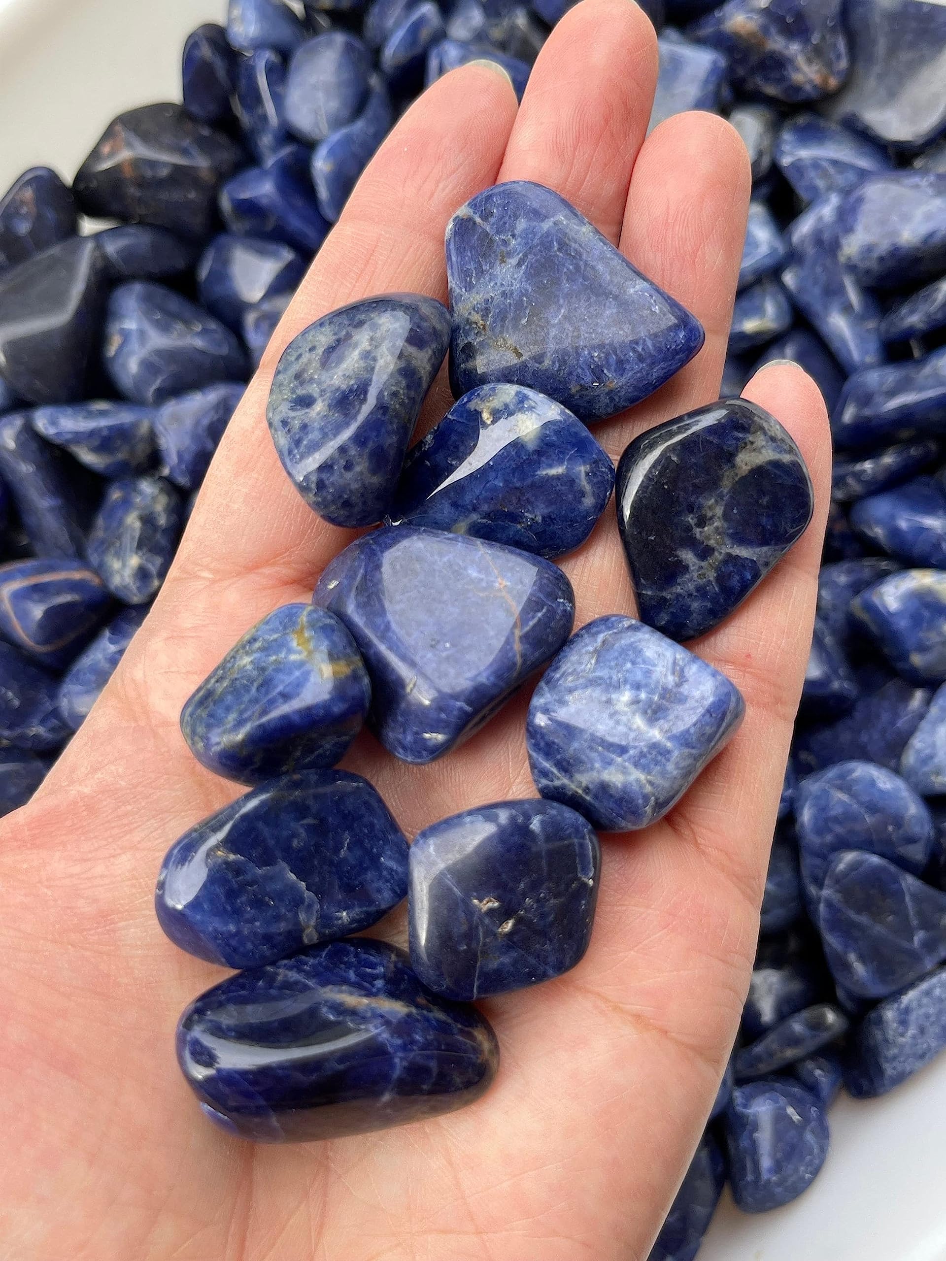 GAF TREASURES sodalite kept in pocket for on-the-go calm