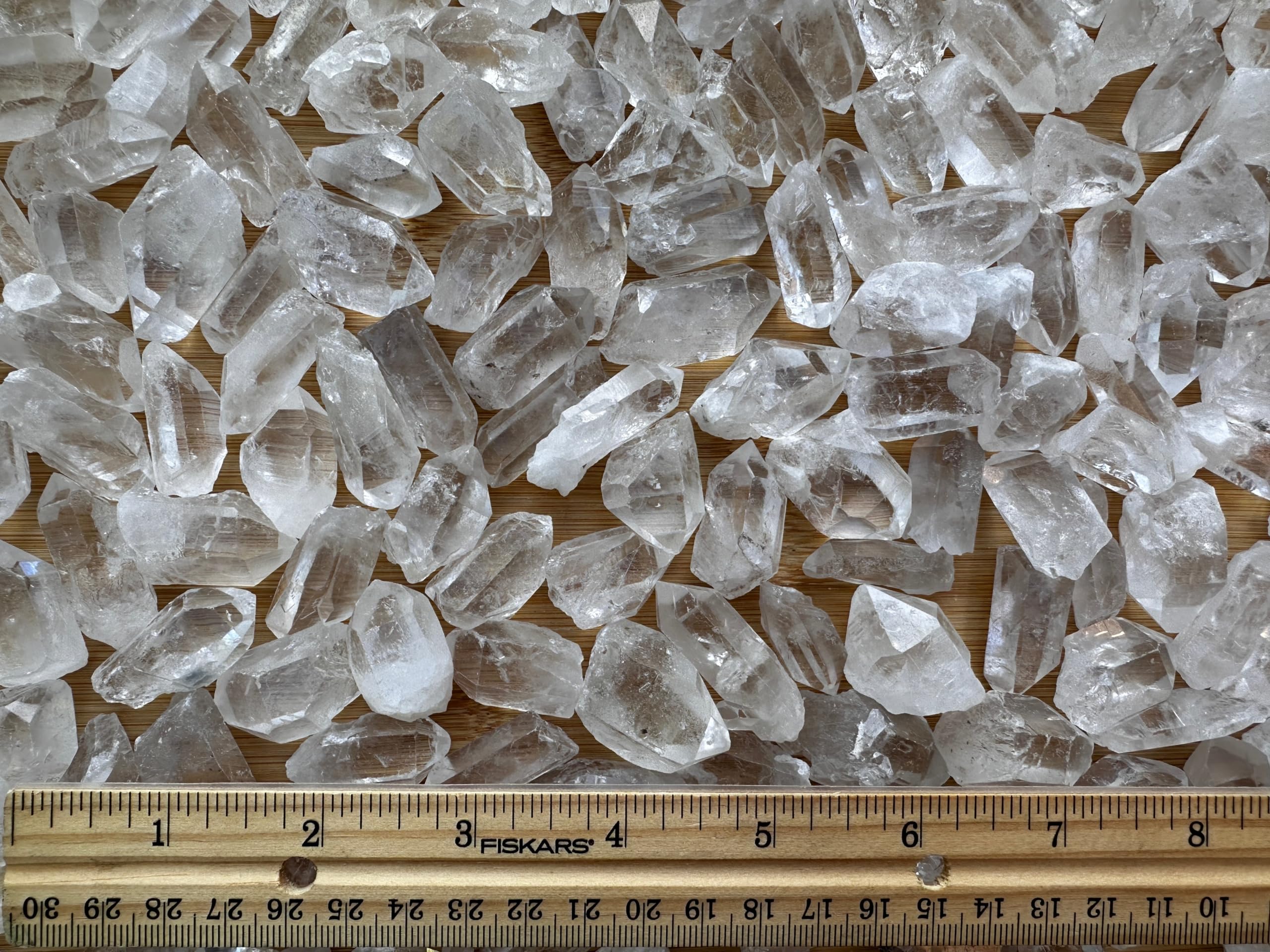 GAF Treasures clear quartz point for energy balancing in grids