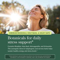 Gaia Herbs Adrenal Health Daily Support herbal blend close-up with ashwagandha.