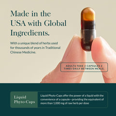 Capsules of Gaia Herbs Astragalus Supreme showcased in a close-up.