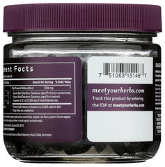 Gaia Herbs gummies bottle side view suggests easy daily immune support routine