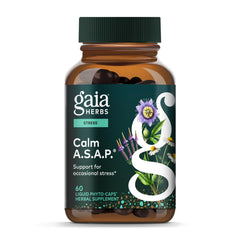 Gaia Herbs Calm A.S.A.P. bottle pour for everyday stress support