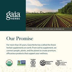 Veg​an phyto-caps from Gaia Herbs Fertility Support ready for daily use.