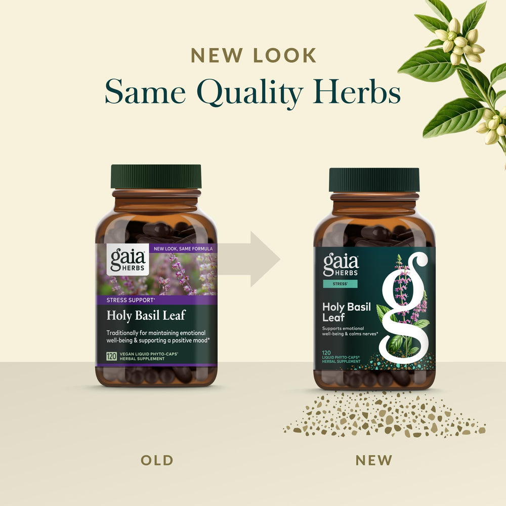 Production scene illustrating Gaia Herbs' quality control from soil to supplement.