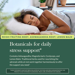 Gaia Herbs lemon balm leaves reveal a gentle calming aroma