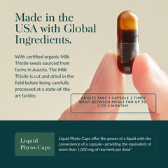 Front label of Gaia Herbs Liver Cleanse showing traditional herbal blend