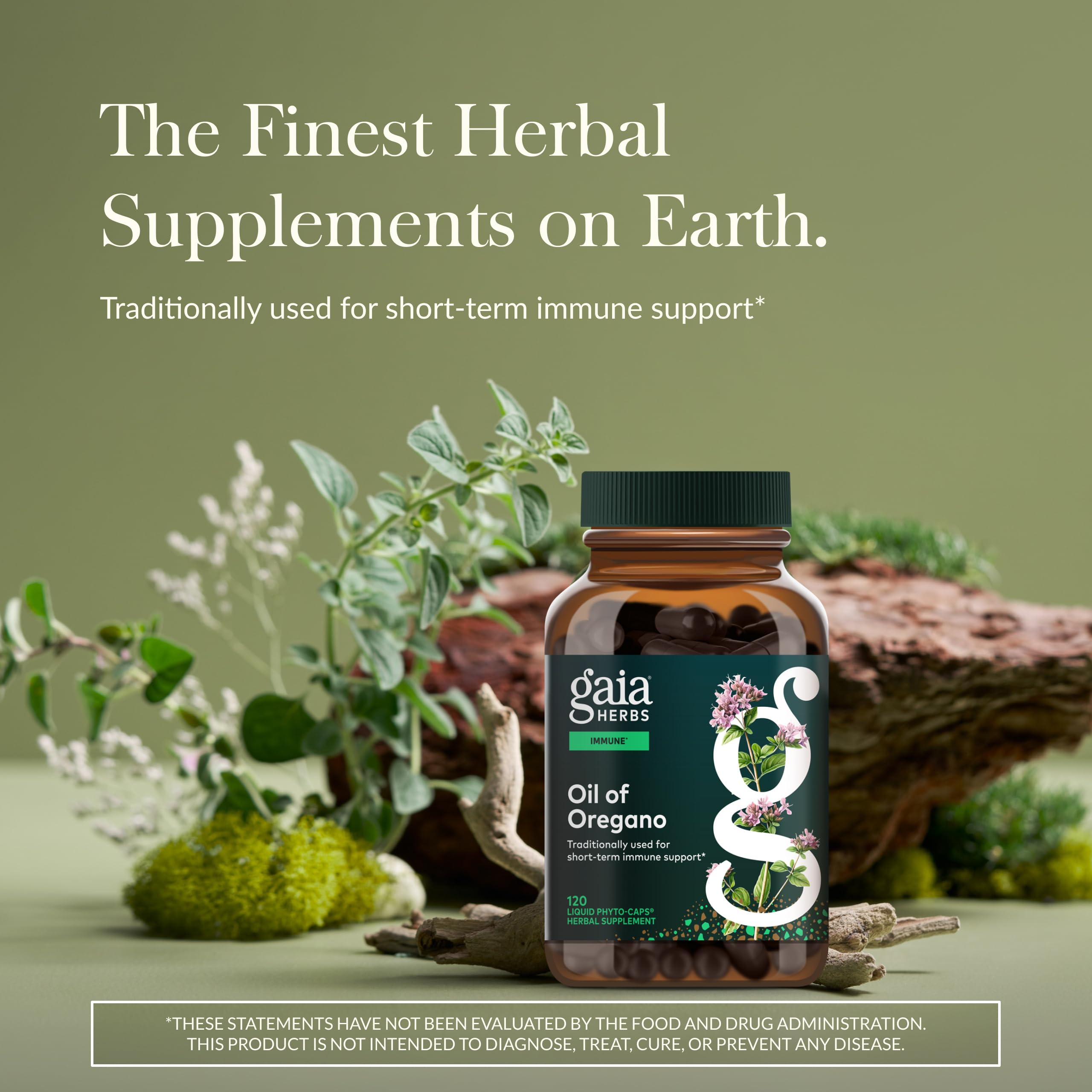 Gaia Herbs Oil of Oregano dropper ready for daily immune support