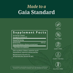 GAIA Herbs PRO berberine metabolic capsules designed for straightforward daily intake.
