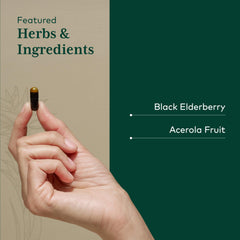 Gaia Herbs PRO capsules seen from the side for easy daily dosage