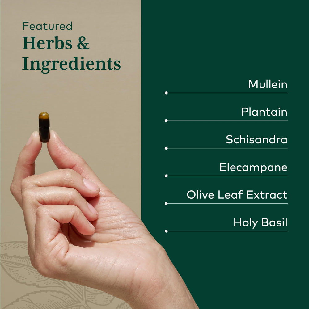 Gaia Herbs PRO Daily Lung Formula olive-oil coating enhances nutrient absorption