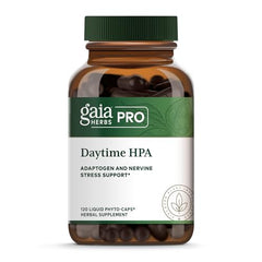 GAIA Herbs Pro Daytime HPA bottle front shows natural stress support