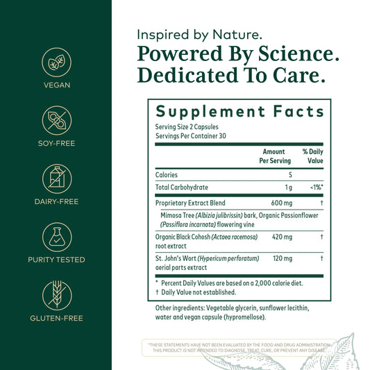 Gaia Herbs PRO PM capsules close-up highlighting vegan, plant-based formula