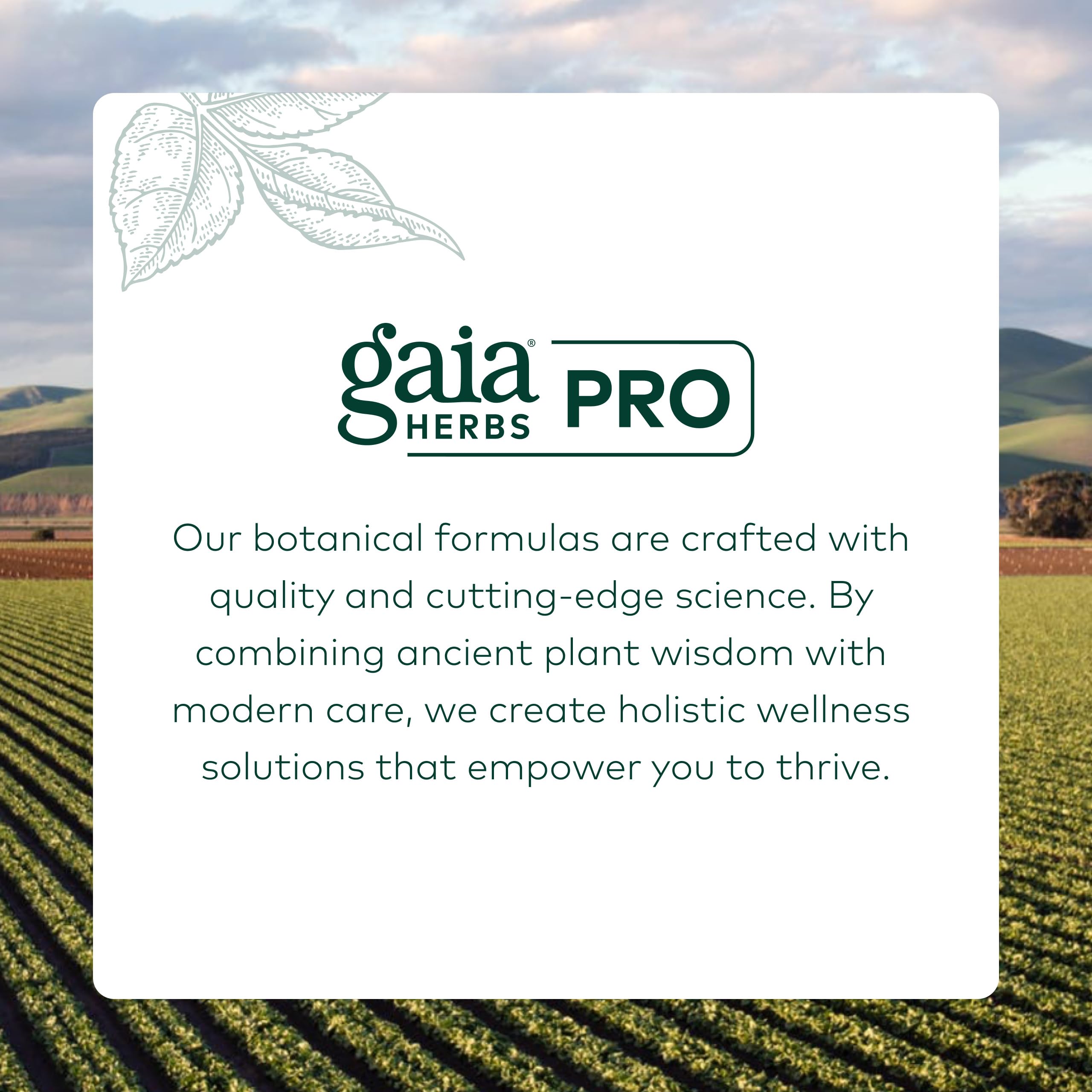 Gaia Herbs PRO Glutathione 500 vegan gluten-free packaging symbol