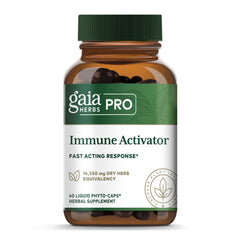 Gaia Herbs PRO Immune Activator bottle with herbal blend for immune support.