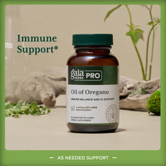 Gaia Herbs PRO Immune support daily use concept and capsules