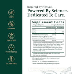Gaia Herbs PRO Prostate Formula capsules designed for convenient daily use.