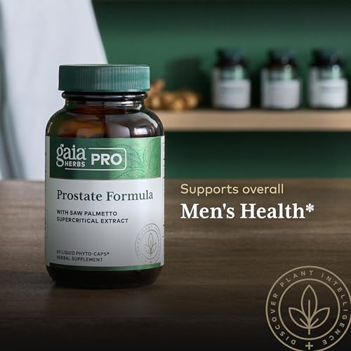 Green tea and pomegranate antioxidants in Gaia Herbs PRO Prostate Formula.