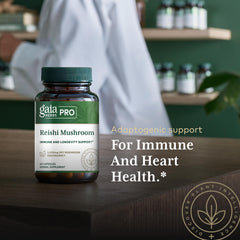 Gaia Herbs PRO Reishi harvested mushrooms for premium extract