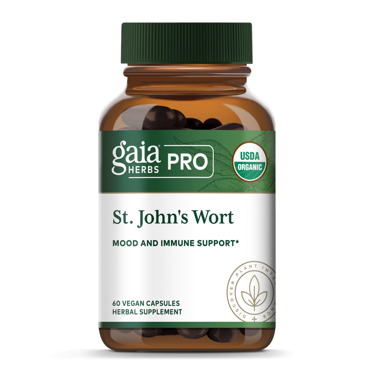 Gaia Herbs PRO St. John's Wort bottle supports daily wellness
