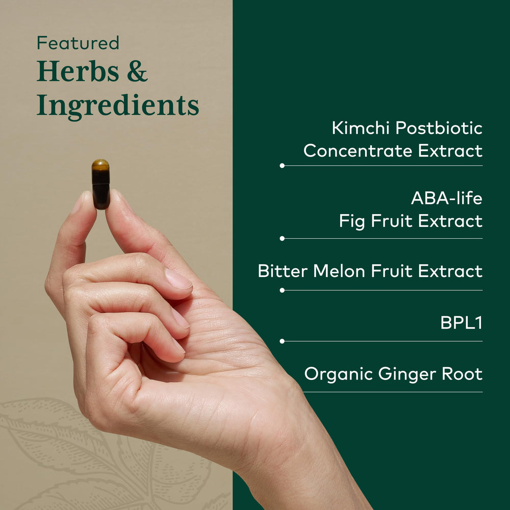 Gaia Herbs PRO Tri-Glycemic bitter melon slices illustrate natural metabolic wellness potential