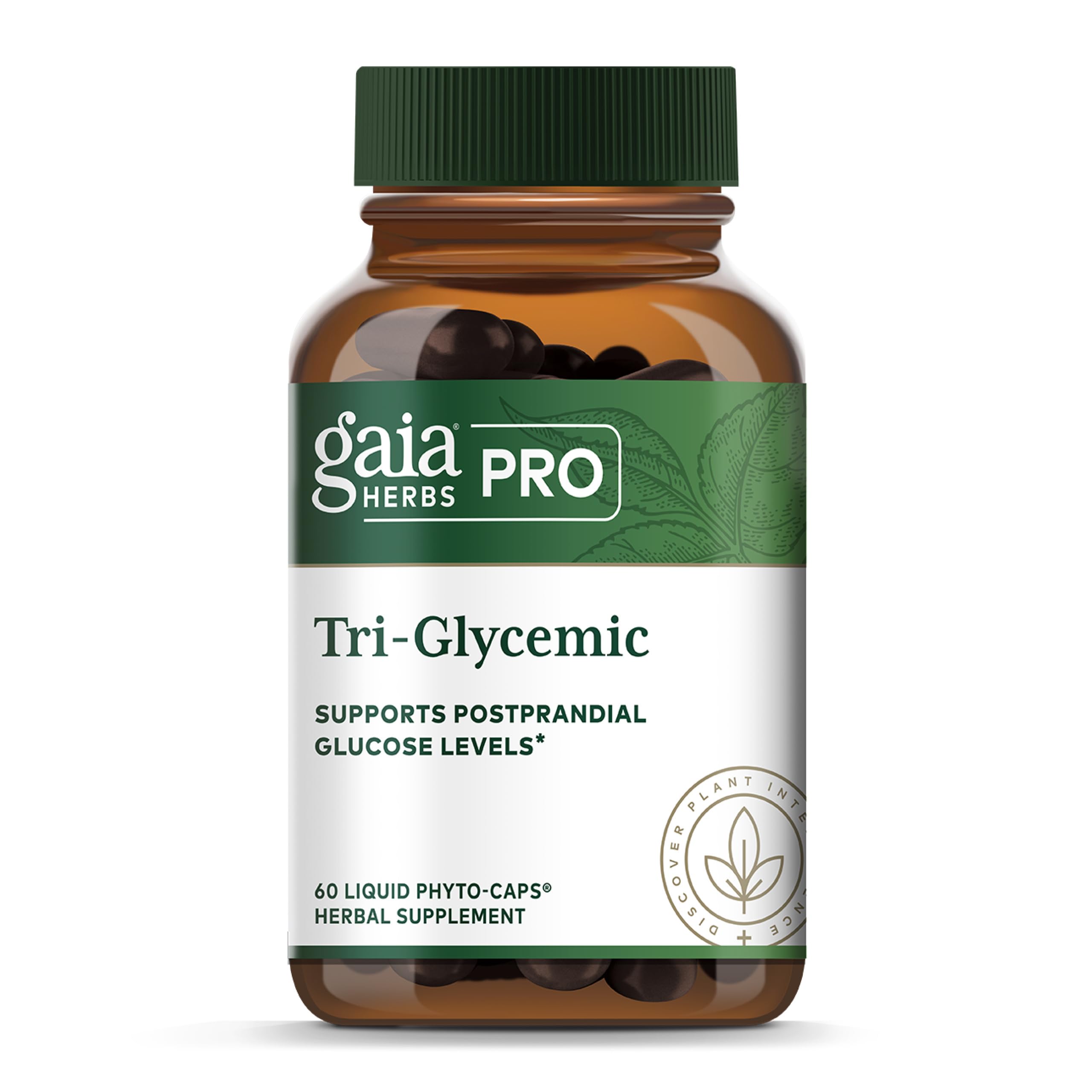 Gaia Herbs PRO Tri-Glycemic bottle pour supports convenient daily metabolism support