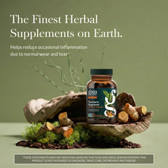 Gaia Herbs Turmeric Supreme capsules close-up showing quality for absorption