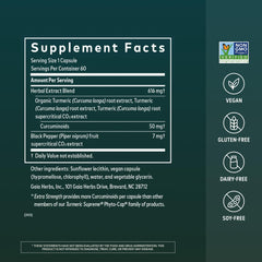 Gaia Herbs Turmeric Supreme bottle cap for easy daily dosing