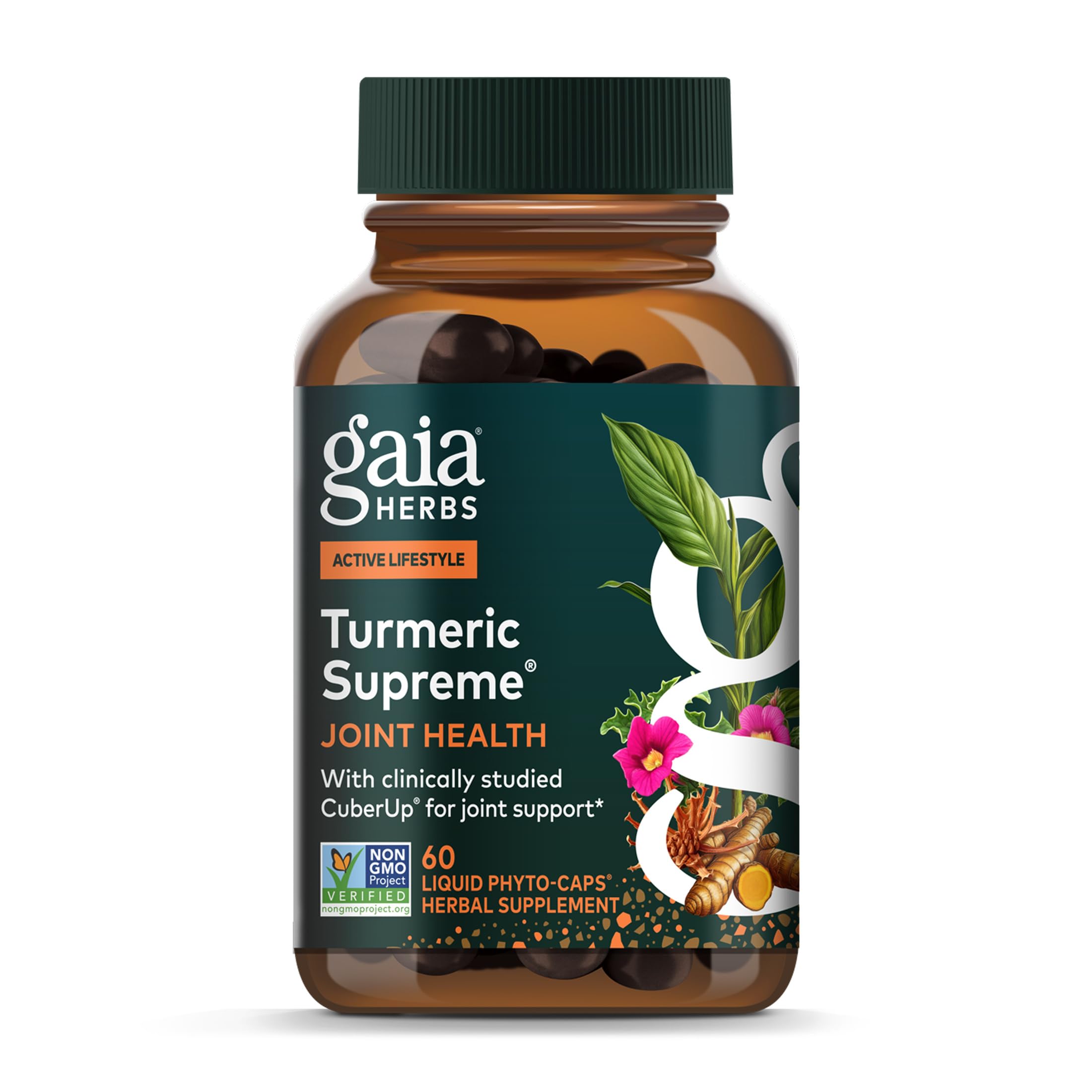 Gaia Herbs Turmeric Supreme Joint Health bottle for daily joint support