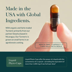 Gaia Herbs triple-root turmeric blend with fresh roots