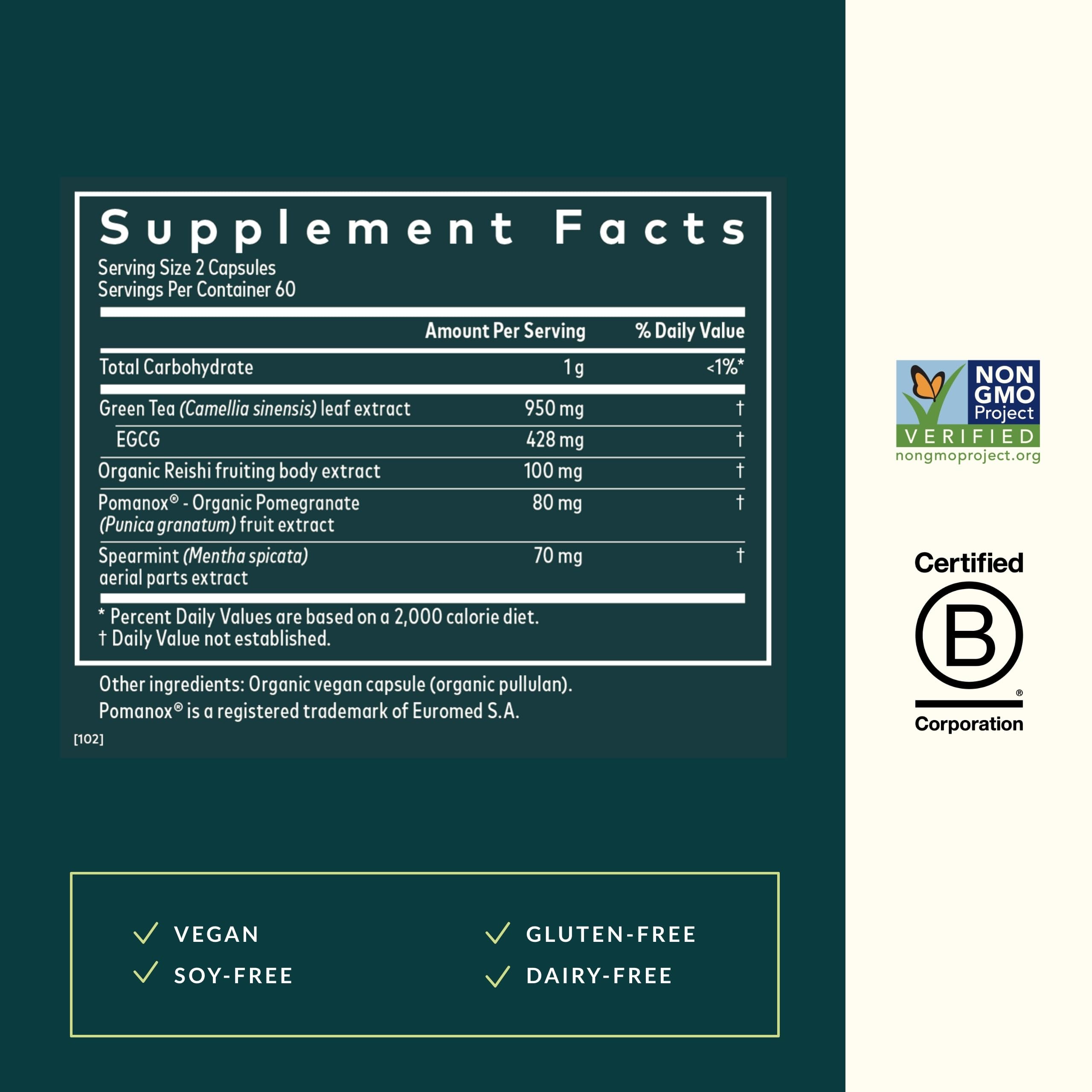 Gaia Herbs Infinity Glow capsules closeup for daily wellness routine