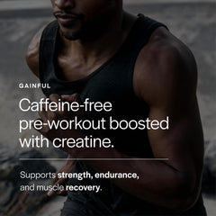 Gainful creatine monohydrate close-up highlighting strength-supporting ingredient.