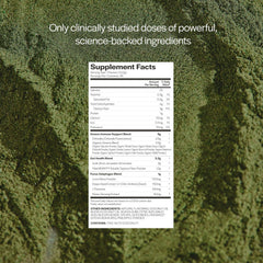 Gainful greens ingredients such as chlorella and ginger provide immune and digestion support