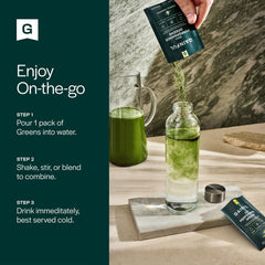 Gainful greens mixed in water ready-to-drink coconut pineapple flavor