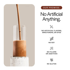 Label close-up showing vegan, dairy-free, gluten-free attributes.